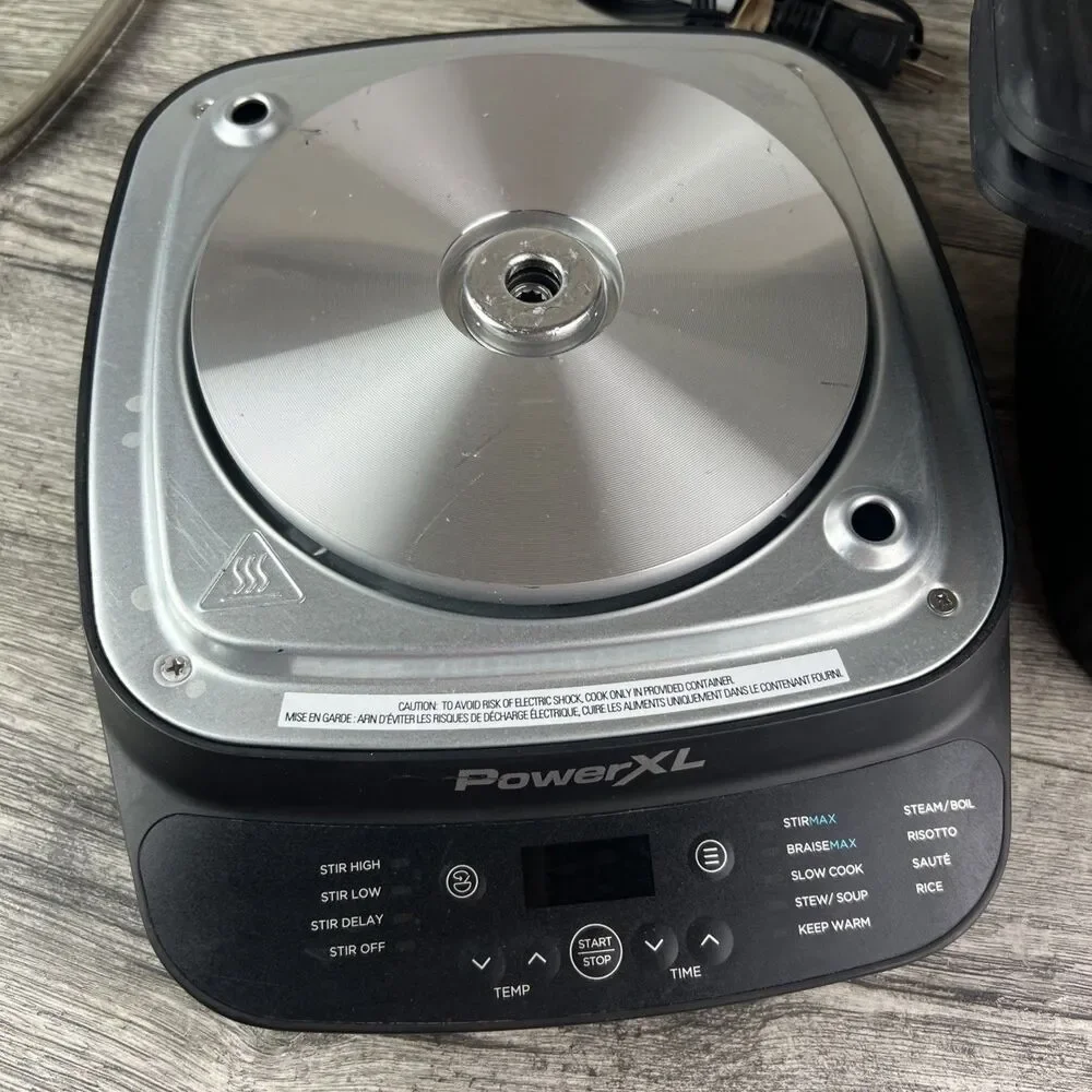 Power XL StirMax 7.5 Qt Multi-Cooker Auto Stir 9 Functions Keep Warm